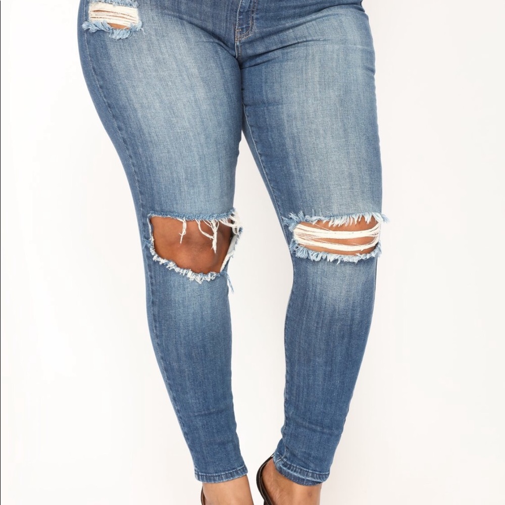 Fashion nova size 15 high waisted jeans